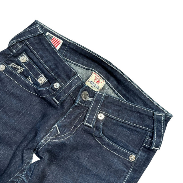 True Religion straight leg low waist women designer jeans(w24)