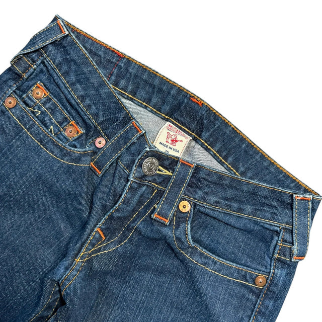 True Religion flared/bootcut low waist women designer jeans(w25)