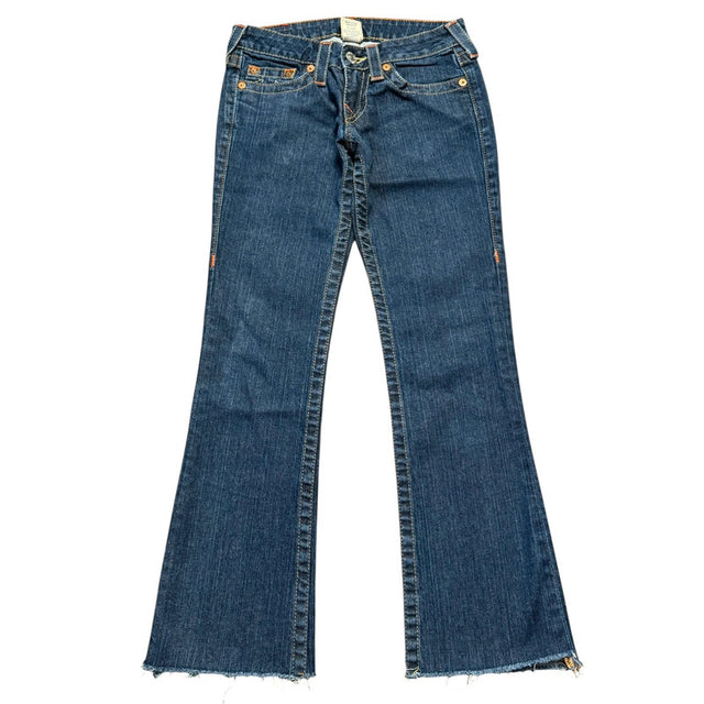 True Religion flared/bootcut low waist women designer jeans(w25)