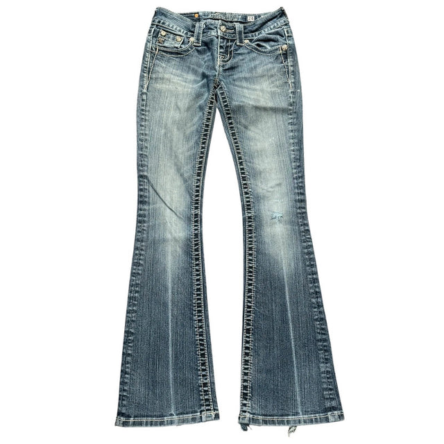 Miss me flared/bootcut low waist women designer jeans(w24)