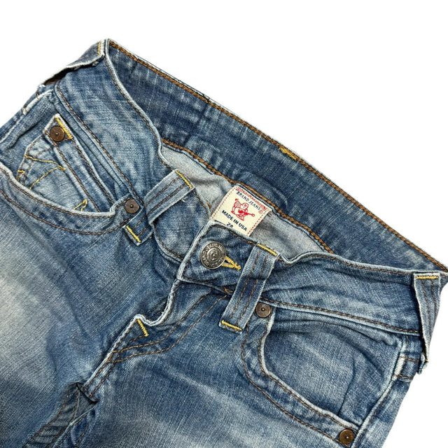 True Religion straight leg low waist women designer jeans(w24)