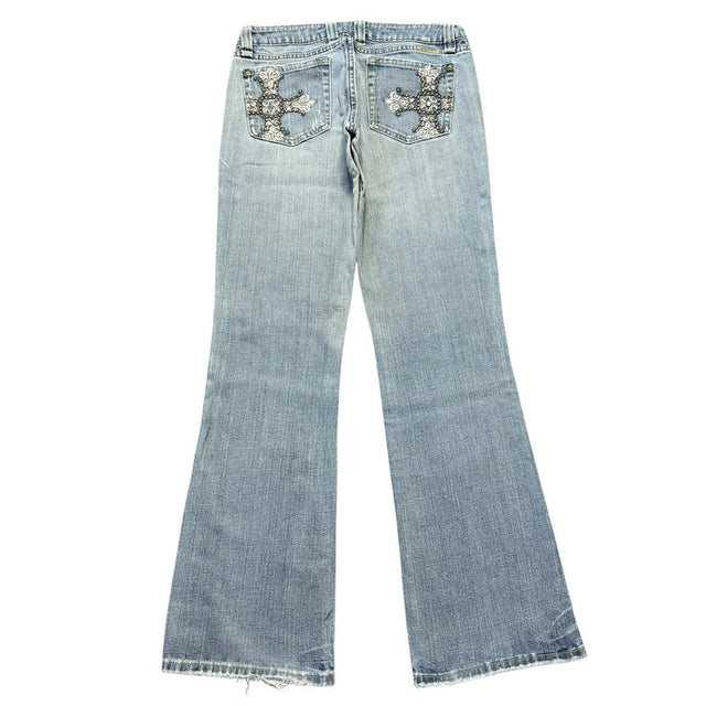 Miss me flared/bootcut low waist women designer jeans(w31)