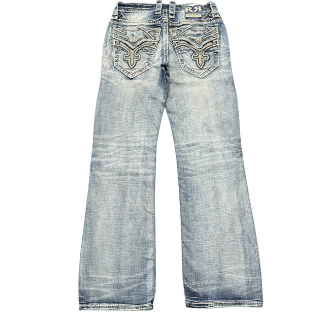 Rock Revival bootcut low waist women designer jeans(w28)