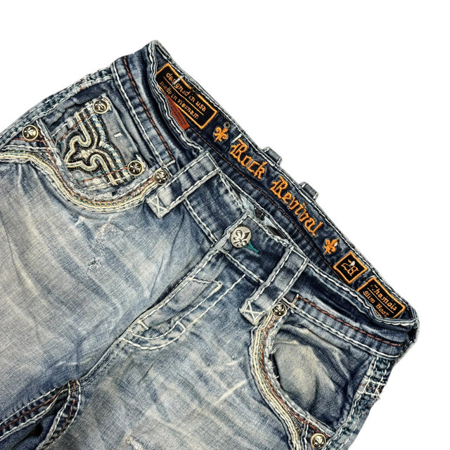 Rock Revival bootcut low waist women designer jeans(w28)