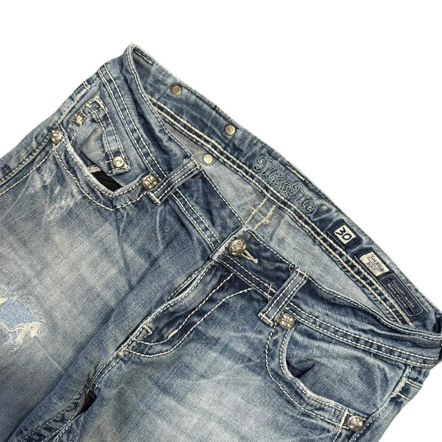 Miss me flared/bootcut low waist women designer jeans(w30)