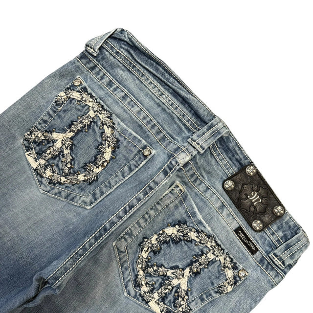 Miss me flared/bootcut low waist women designer jeans(w30)