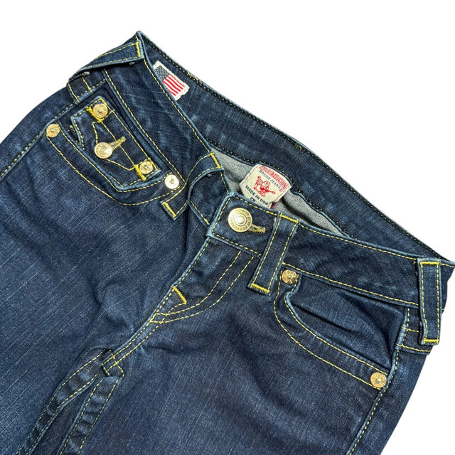 True Religion straight leg low waist women designer jeans(w26)