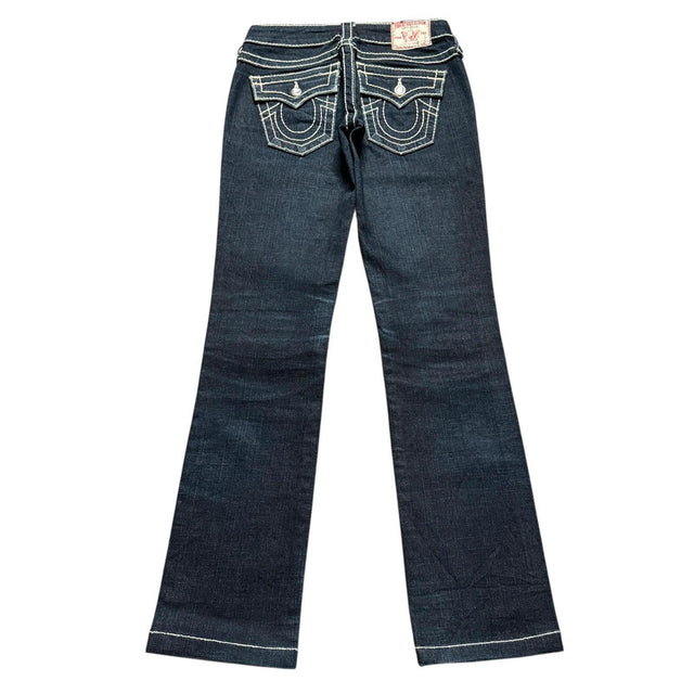 True Religion straight leg low waist women designer jeans(w24)