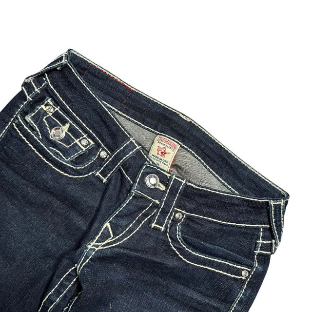 True Religion straight leg low waist women designer jeans(w24)