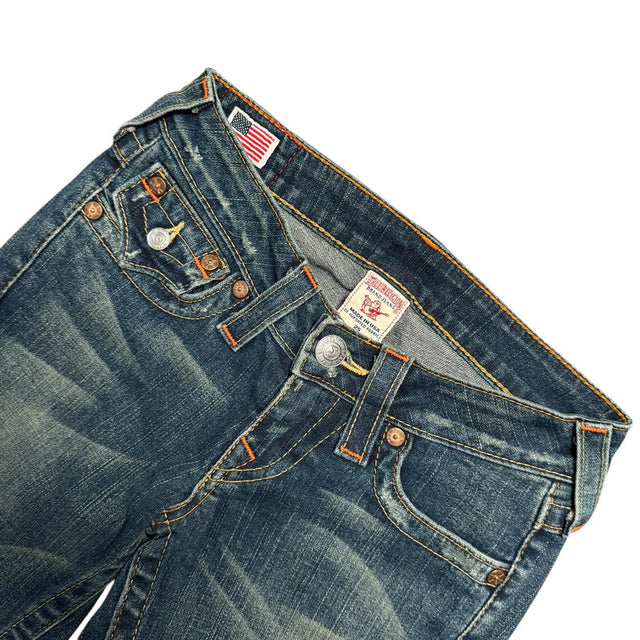 True Religion flared/bootcut low waist women designer jeans(w25)