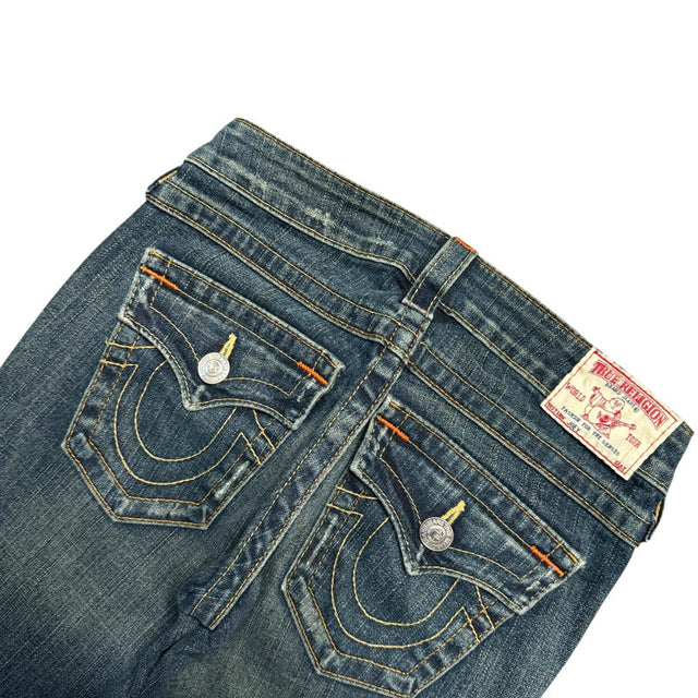 True Religion flared/bootcut low waist women designer jeans(w25)