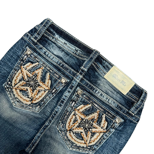 Miss me flared/bootcut low waist women designer jeans(w26)