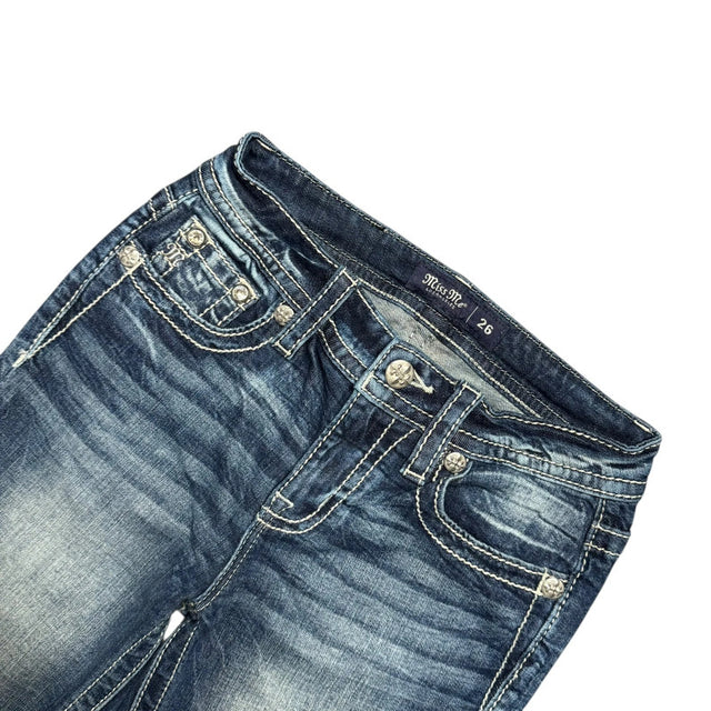 Miss me flared/bootcut low waist women designer jeans(w26)