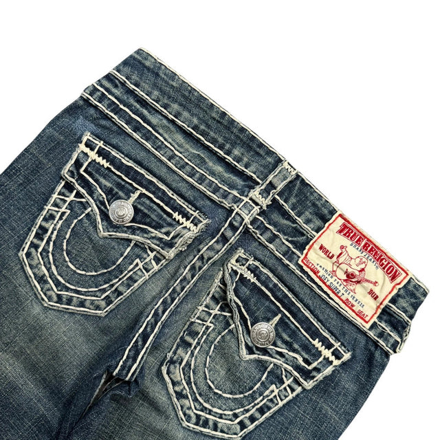 True Religion low waist straight leg women designer jeans(w24)