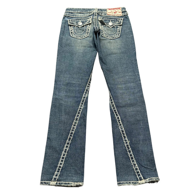 True Religion low waist straight leg women designer jeans(w24)