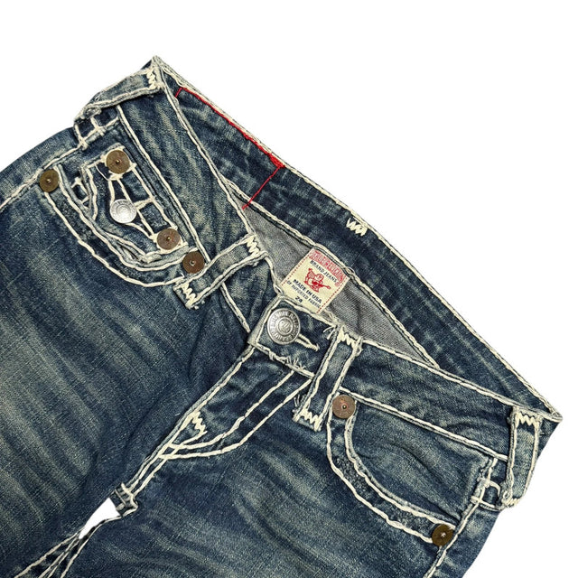 True Religion low waist straight leg women designer jeans(w24)