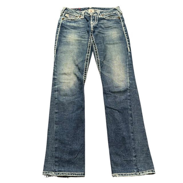 True Religion low waist straight leg women designer jeans(w24)