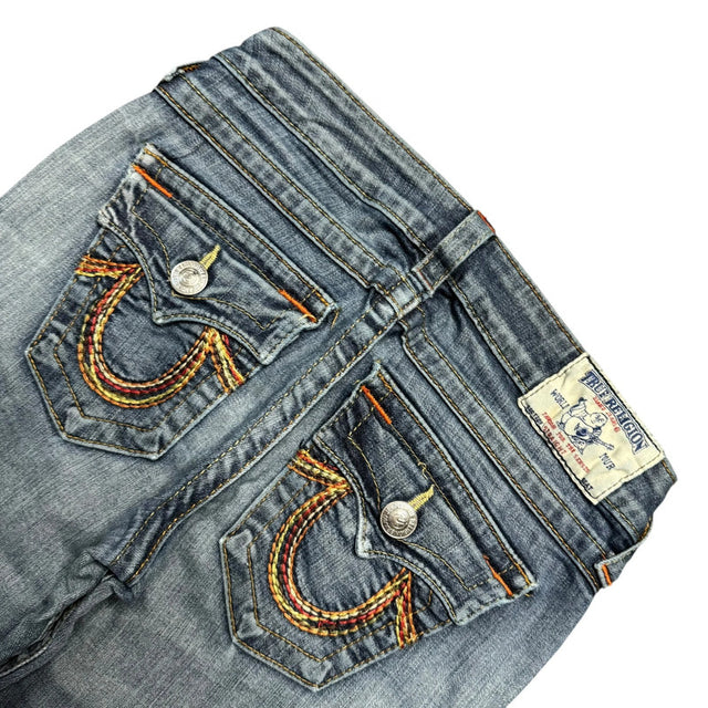 True Religion Straight leg low waist women designer jeans(w26)