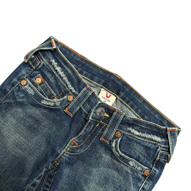 True Religion straight leg low waist women designer jeans(w24)