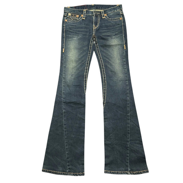 True Religion flared/bootcut low waist women designer jeans(w28)