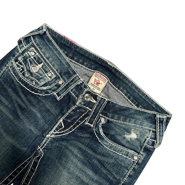 True Religion flared/bootcut low waist women designer jeans(w24)