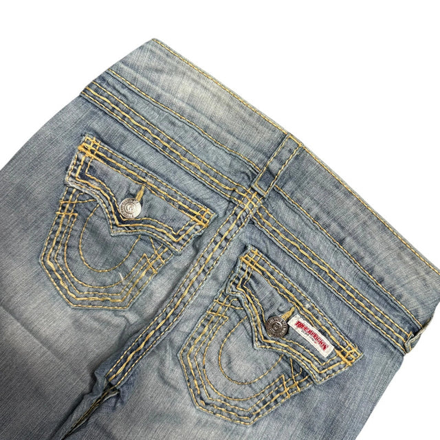True Religion flared/bootcut low waist women designer jeans(w25)