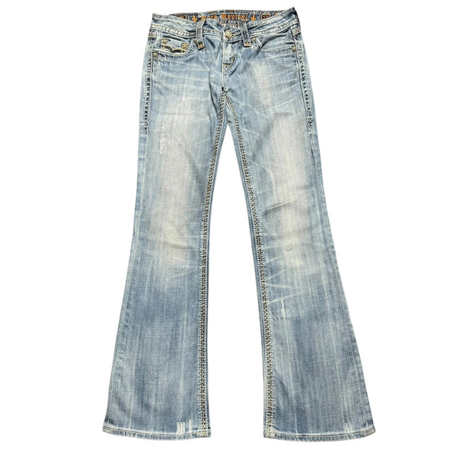 Rock Revival flared/bootcut low waist women designer jeans(w27)