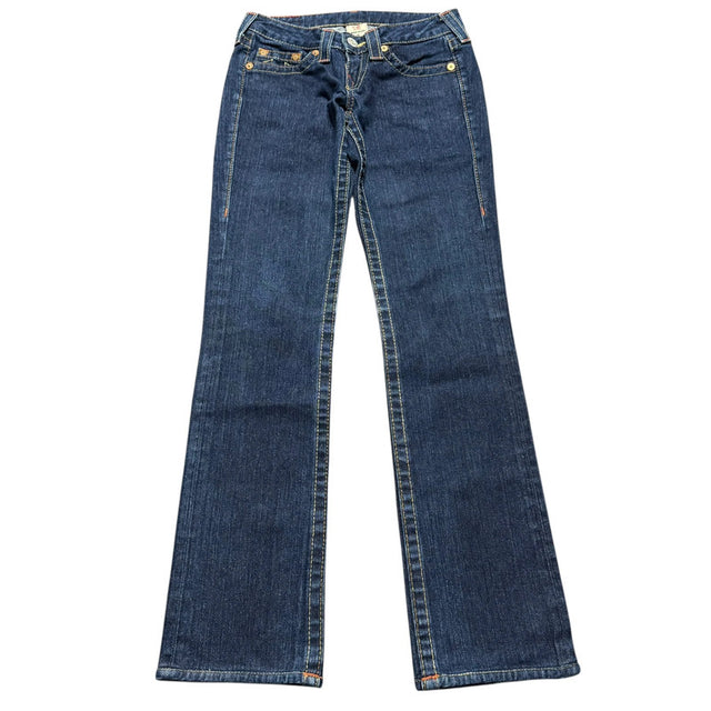 True Religion Straight leg low waist women designer jeans(w25)