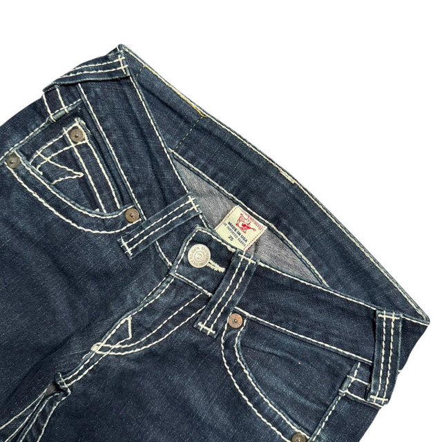 True Religion straight leg low waist women designer jeans(w25)