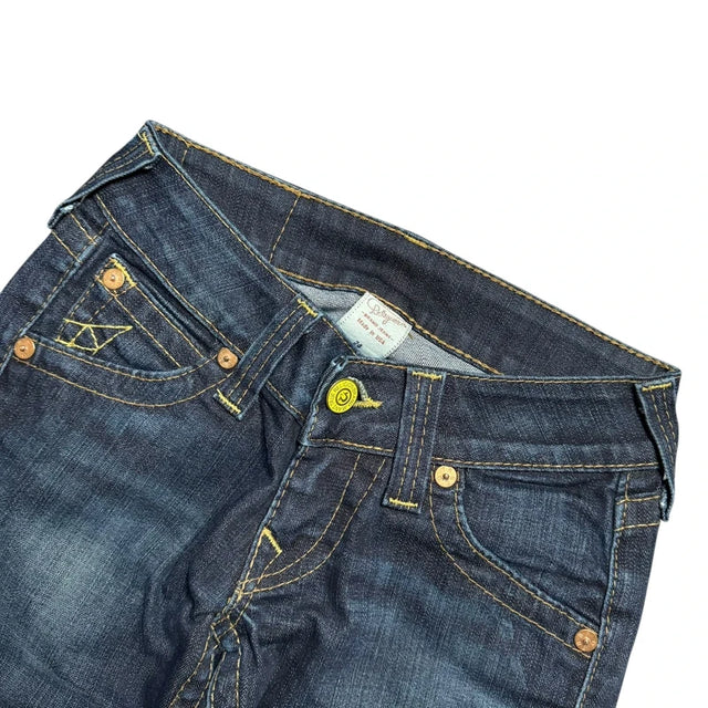 True Religion straight leg low waist women designer jeans(w24)