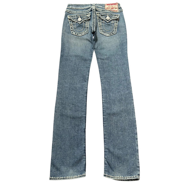 True Religion straight leg low waist Women Designer jeans(w27)