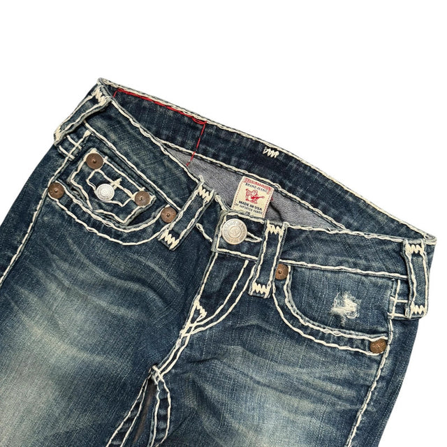 True Religion straight leg low waist Women Designer jeans(w26)