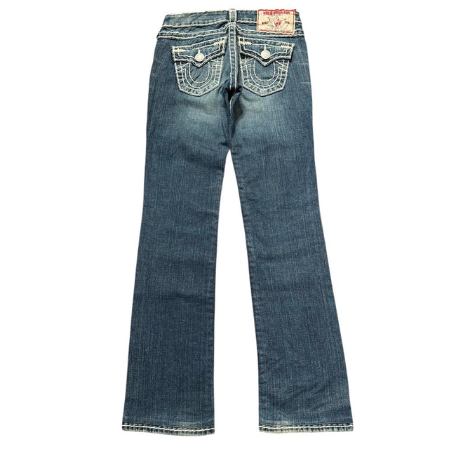 True Religion straight leg low waist Women Designer jeans(w26)