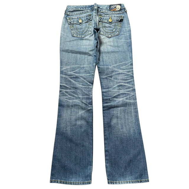 True Region straight leg low waist Women Designer Jeans(w27)