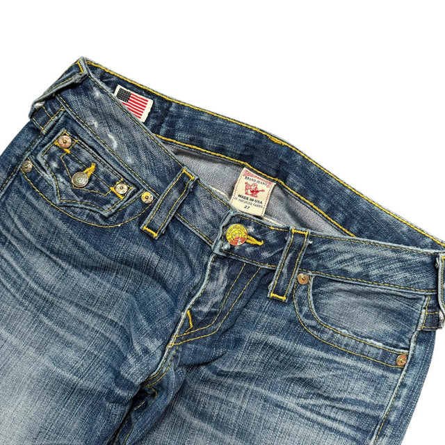 True Region straight leg low waist Women Designer Jeans(w27)