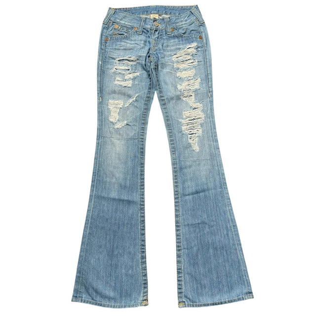 True Religion flared/bootcut low waist Women Designer jeans(w26)