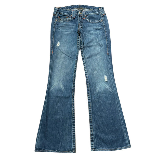 True Religion flared/bootcut low waist Women Designer jeans(w28)