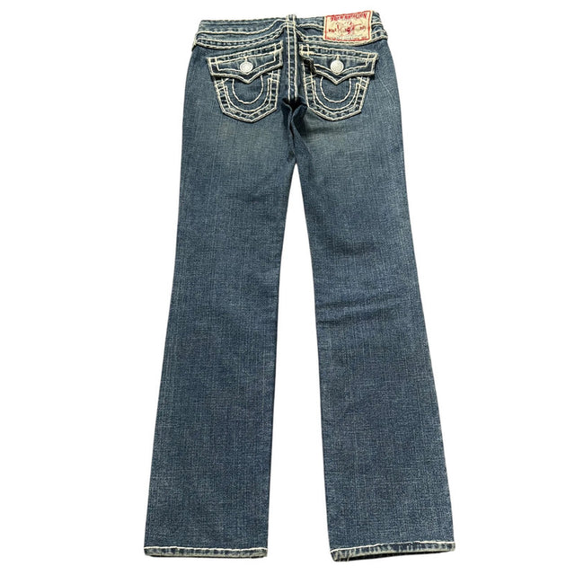 True Religion straight leg low waist Women Designer jeans(w24)