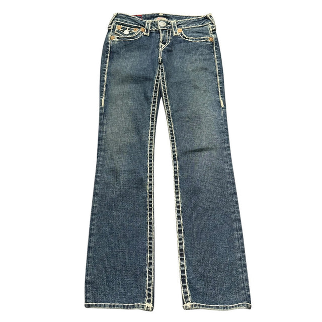 True Religion straight leg low waist Women Designer jeans(w24)