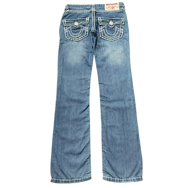 True Religion straight leg low waist Women Designer jeans (w28)