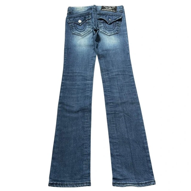 True Religion Straight leg low waist Women Designer jeans(w27)