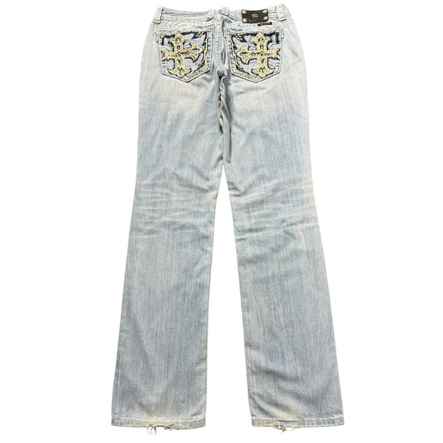 Miss me straight leg low waist Women Designer Jeans(w31)