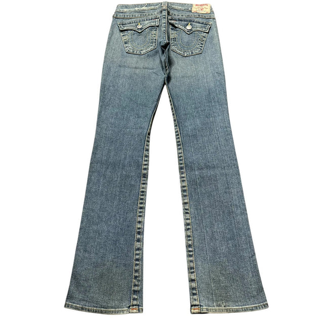 True Religion straight leg low waist women designer Jeans(w27)