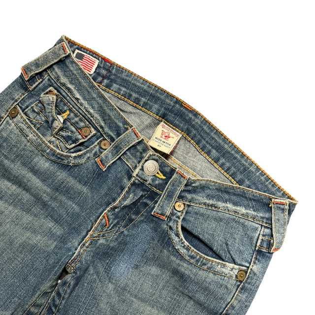 True Religion straight leg low waist women designer Jeans(w27)