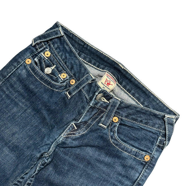 True Religion straight low waist women designer jeans(w25)