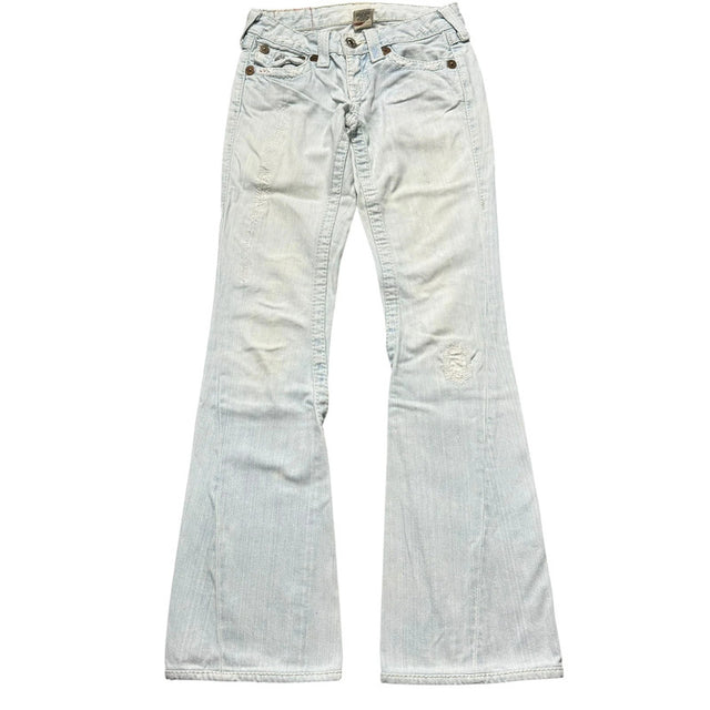 True Religion flared/bootcut low waist women designer jeans(w24)