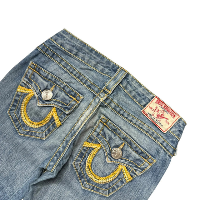 True Religion flared/bootcut low waist women designer jeans(w25)