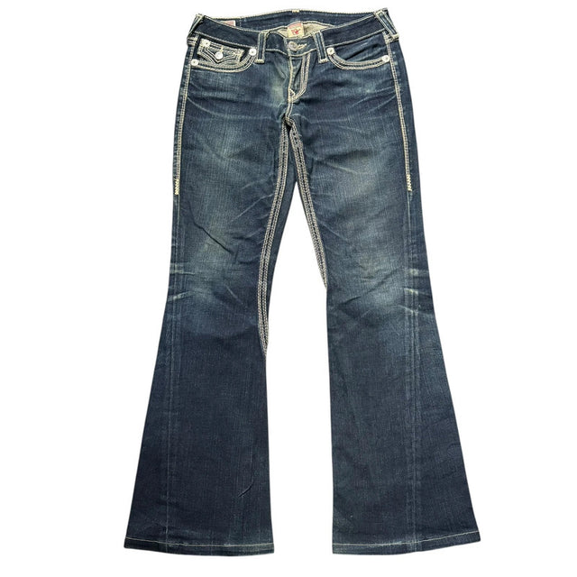 True Religion flared/bootcut low waist women designer jeans(w30)
