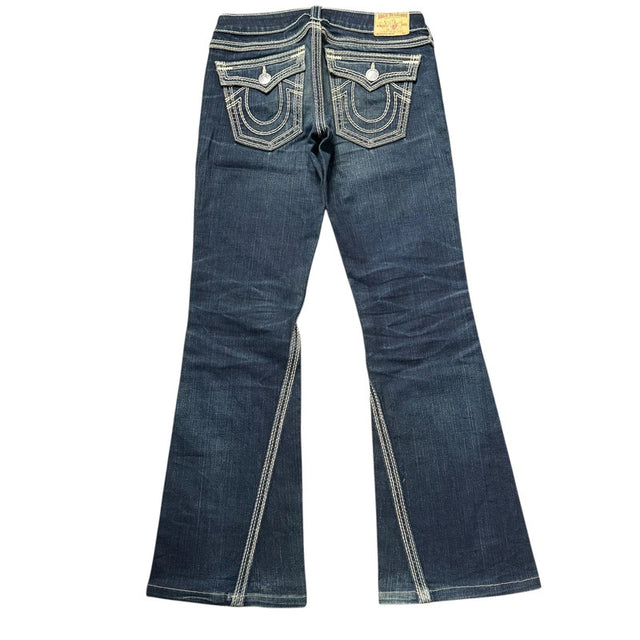 True Religion flared/bootcut low waist women designer jeans(w30)