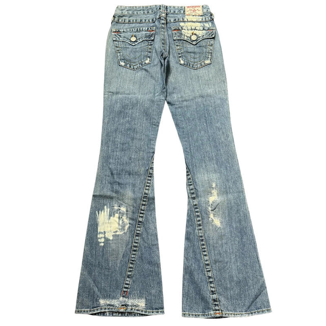 True religion flared/bootcut low waist women designer jeans(w27)